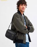  Túi Đeo Chéo Coach Elias Crossbody In Signature Canvas CZ401 Đen Logo 
