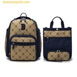  Balo Kèm Tote MLB Jacquard Monogram Boston Red Sox Beigi 7ABKMD35N-NYS 