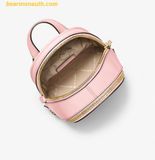  Balo Mini Michael Kors Rhea Extra-Small Pebbled Leather Backpack 35T5GRAB0L Màu Hồng 
