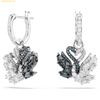 Bông Tai, Khuyên Tai Swarovski Swan drop earrings Swan, Black, Mixed metal finish 5705728