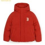  Áo Khoác Phao MLB Varsity Hooded Short Padding BOS (D.Red) 