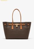  Túi Tote Michael Kors Hamilton Moderne Large Signature Logo Tote Bag 30F5GNXT3B Brown 