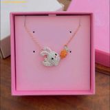 Dây Chuyền Swarovski Zodiac Rabbit Necklace Rabbit And Carrot, Multicolored, Rose Gold-Tone Plated 5647971 
