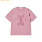  Áo Phông ADLV Solo Rabbit Alien Hồng 