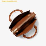  Túi Xách Michael Kors Sheila Small Signature Logo Satchel Vanilla 35S3G6HS5B 