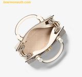  Túi Xách Michael Kors Hamilton Small Logo Satchel 35F1GHMS1B Trắng Logo 