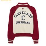  Áo Khoác Cardigan MLB Varsity Cleveland Guardians 3FKCV0134-45WIS Màu Đỏ 