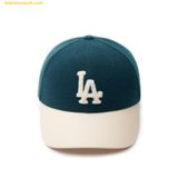  Mũ Lưỡi Trai MLB Varsity Wool Structured Ball Cap LA (D.Green) 3ACPV0236-07GND 