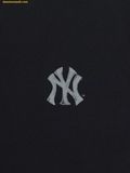  Áo Phông MLB Basic Simple Street Logo Oversized Short Sleeve T-shirt New York Yankees 3ATSB0463-50BKS Black 