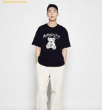  Áo Phông ADLV Stripe Rabbit Short Sleeve T-Shirt Đen 