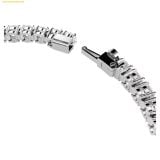  Vòng Tay, Lắc Tay Swarovski Matrix Tennis bracelet Round cut, White, Rhodium plated 5724483 