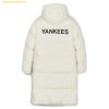 Áo Khoác Phao Dài MLB Basic Big Lettering Hood Long Padding New York Yankees 3ADJB1846-50CRS - Kem 