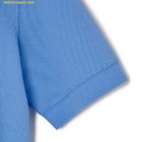  Áo Crop MLB Women's Color Block Crop Collar T-Shirt LA (Sky Blue) 3FPQB0333-07SBS 