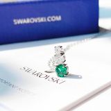  Dây Chuyền Swarovski Stilla Attract pendant Green, Rhodium plated 5646717 