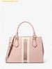 Túi Xách Michael Kors Marilyn Medium Signature Logo Stripe Satchel 35F5G6AS6V Powder Blush 