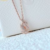  Dây Chuyền, Vòng Cổ Swarovski Swan pendant Swan, Small, White, Rose gold-tone plated 5647555 