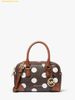 Túi Xách Michael Kors MK Thompson Extra-Small Polka Dot Signature Logo Satchel Màu Nâu