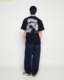  Áo Phông ADLV Ac Bear Graffiti Short Sleeve T-Shirt Đen 