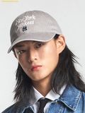  Mũ Lưỡi Trai MLB New York Yankees Varsity Lettering Washed Unstructured Ball Cap 3ACPVV04N-50GRS Xám 