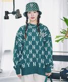  Áo Sweat Len MLB Classic Monogram Overfit Sweater Pullover NY (D.Green) 3AKPM0126-50GND 