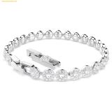  Lắc Tay Swarovski Una Angelic bracelet Round cut, Small, White, Rhodium plated 