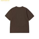  Áo Phông ADLV Stripe Rabbit Short Sleeve T-Shirt Nâu 