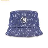  Mũ Bucket MLB Denim Dia Monogram Bucket Hat New York Yankees D.Navy 3AHTMD13N-50NYD 