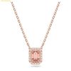 Dây Chuyền, Vòng Cổ Swarovski Una necklace Octagon cut, Pink, Rose gold-tone plated 5614933