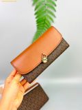  Ví Dài Michael Kors Hamilton Large Signature Logo Continental Wallet Brown 