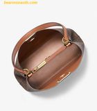  Túi Xách Michael Kors Pratt Medium Signature Logo Shoulder Bag Nâu Logo 