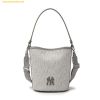 Túi Đeo Chéo MLB Korea Classic Mono Jacquard Bucket Bag New York Yankees Grey 3ABML024N-50CGL