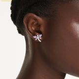 Bông Tai, Khuyên Tai Swarovski Ariana Grande x Swarovski stud earrings Mixed cuts, Dragonfly, Multicolored, Rhodium plated 5737371 