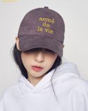  Mũ Lưỡi Trai ADLV Cotton Napping 3D Embo Ball Cap Grey 