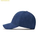  Mũ Lưỡi Trai MLB Embo Logo Denim New York Yankees Ball Cap 3ACPDM04N-50INS - Xanh Đậm 