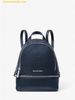  Balo Mini Michael Kors Rhea Extra-Small Pebbled Leather Backpack 35T5SRAB0L Navy 