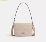  Túi Đeo Vai Coach Quinn Bag In Signature Canvas CZ770 Taupe 