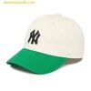 Mũ Lưỡi Trai MLB Basic Coloration Ball Cap New York Yankees 3ACP3303N-50GNP - Xanh Trắng