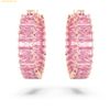  Bông Tai, Khuyên Tai Swarovski Matrix hoop earrings Baguette cut, Pink, Rose gold-tone plated SKU 5657726 