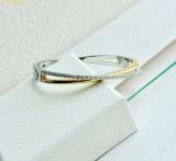  Vòng Tay Swarovski Hyperbola bangle Round cut, White, Mixed metal finish 5689721 