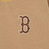  Áo Sweater MLB Monogram Big Lux Overfit Boston Red Sox 3AMTM1234-43BGS Màu Be Màu Nâu 