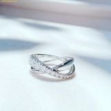  Nhẫn Swarovski Hyperbola ring Mixed cuts, White, Silver-tone finish 5714952 