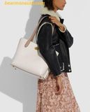  Túi Tote COACH Color Block Leather Willow Tote Chalk Multi One C0691 Trắng Cream 