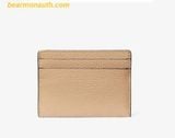  Ví Thẻ Michael Kors Large Reed grained leather card holder Camel 35S3G6RD3L 