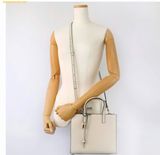  Túi Tote Marc Jacobs Mini Grind Coated Leather Tote Trắng 