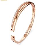  Vòng Tay, Lắc Tay Swarovski Hyperbola bangle White, Rose gold-tone plated 5620552 