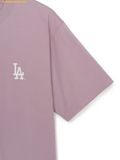  Áo Phông MLB Basic Street Color Letter Oversized Short Sleeve T-shirt LA Dodgers Lavender 3ATSB1563-07LDL 