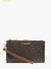  Ví Dài Michael Kors Jet Set Travel Signature Logo Smartphone Wallet Brown 35F8GTVW0B 