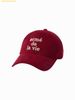 Mũ Lưỡi Trai ADLV Cotton Napping 3D Embo Ball Cap Red
