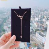  Dây Chuyền Swarovski Hyperbola Y necklace Infinity, White, 18k rose gold finish 5521346 