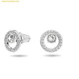  Khuyên Tai, Bông Tai Swarovski Creativity Stud Earrings White, Rhodium Plated 